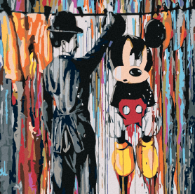 Pictură pe numere - Mickey Mouse
