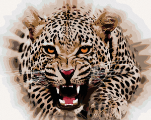 Goblen cu diamante - JAGUAR LA ATAC
