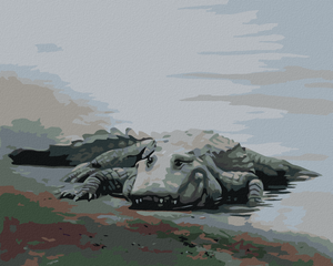 Goblen cu diamante - ALIGATOR LA MAL IV (D. RUSTY RUST)