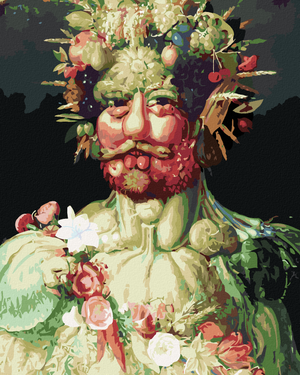Goblen cu diamante - RUDOLF II PORTRETIZAT CA VERTUMNUS (G. ARCIMBOLDO)
