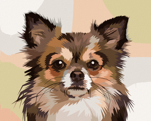 Goblen cu diamante - PORTRET CÂINE