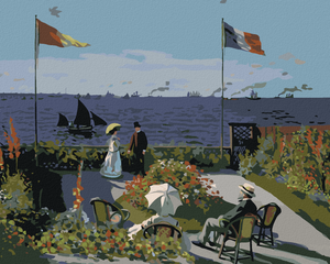 Goblen cu diamante - Grădină din Sainte-Adresse (CLAUDE MONET)