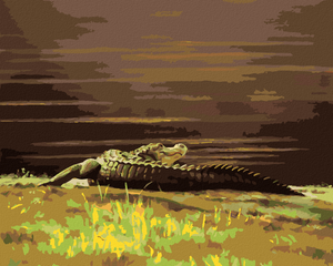 Goblen cu diamante - ALIGATOR LA MAL III (D. RUSTY RUST)