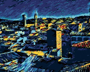 Goblen cu diamante - FLORENȚA DE VAN GOGH