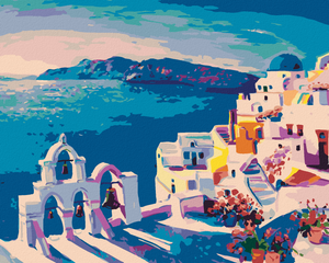 Goblen cu diamante - CLOPOTELE DIN SANTORINI