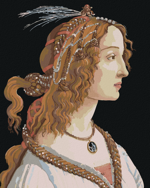 Goblen cu diamante - PORTRETUL UNEI TINERE (SANDRO BOTTICELLI)