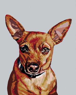Goblen cu diamante - CÂINE PINSCHER