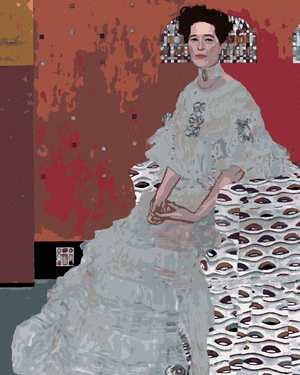 Goblen cu diamante - POTRETUL LUI FRITZA RIEDLER (G. KLIMT)