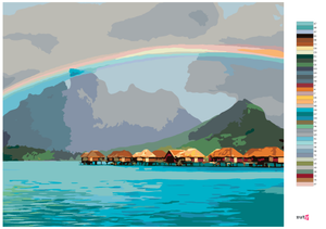 Goblen cu diamante - MALDIVE - CURCUBEU (DENNIS FRATES)
