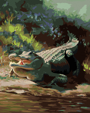Goblen cu diamante - ALIGATOR LA MAL VIII (D. RUSTY RUST)
