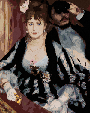 Goblen cu diamante - ÎN BOXA DE LA TEATRU (PIERRE-AUGUSTE RENOIRE)
