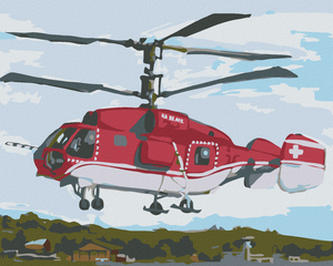 Goblen cu diamante - ELICOPTER DE SALVARE