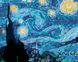 Goblen cu diamante - NOAPTEA ÎNSTELATĂ (VAN GOGH)