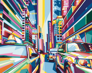 Goblen cu diamante - ORAȘUL NEW YORK MULTICOLOR