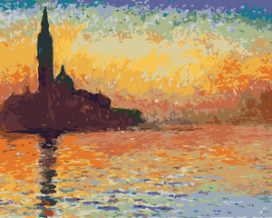 Goblen cu diamante - San Giorgio Maggiore la Crepuscul (CLAUDE MONET)