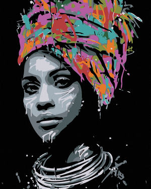 Goblen cu diamante - FRUMUSEȚE AFRICANĂ