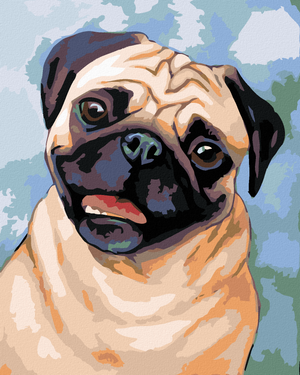 Goblen cu diamante - PUG MARONIU