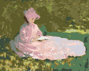 Goblen cu diamante - PRIMĂVARĂ (CLAUDE MONET)