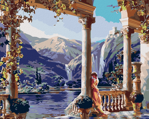 Goblen cu diamante - CASTEL DE LÂNGĂ LAC