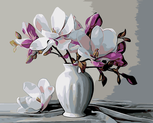 Pictură pe numere - MAGNOLII