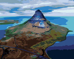 Goblen cu diamante - MUNTELE KIRKJUFELL