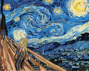 Goblen cu diamante - URLETUL ÎNTR-O NOAPTE ÎNSTELATĂ - INSPIRAT DE VAN GOGH