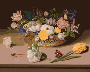 Goblen cu diamante - FLORI, NATURĂ MOARTĂ (AMBROSIUS BOSSCHAERT)