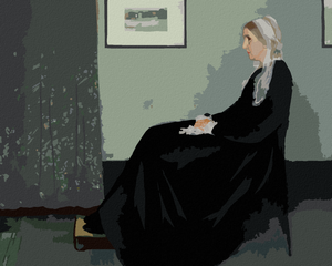 Goblen cu diamante - MAMA LUI WHISTLER (J. MCNEILL WHISTLER)