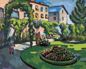 Goblen cu diamante - VEDERE LA GRĂDINĂ (AUGUSTE MACKE)